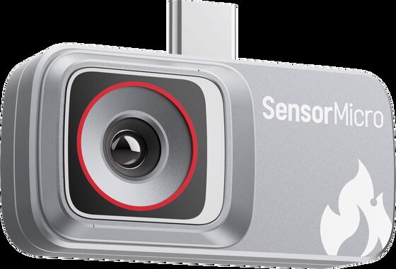 Ultra-compact 256×192/12μm Plug-in Thermal Camera for Mobile Devices