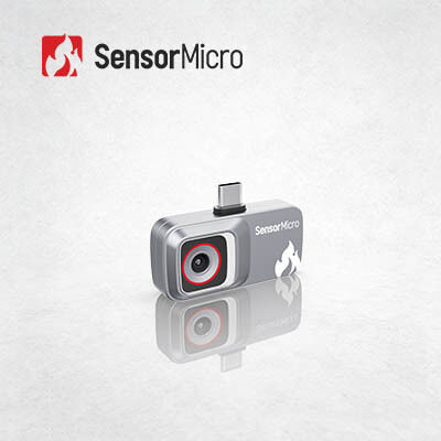 Caméra d'imagerie thermique abordable pour smartphone avec résolution 120×90 et boîtier de type wafer de 12μm de taille de pixel